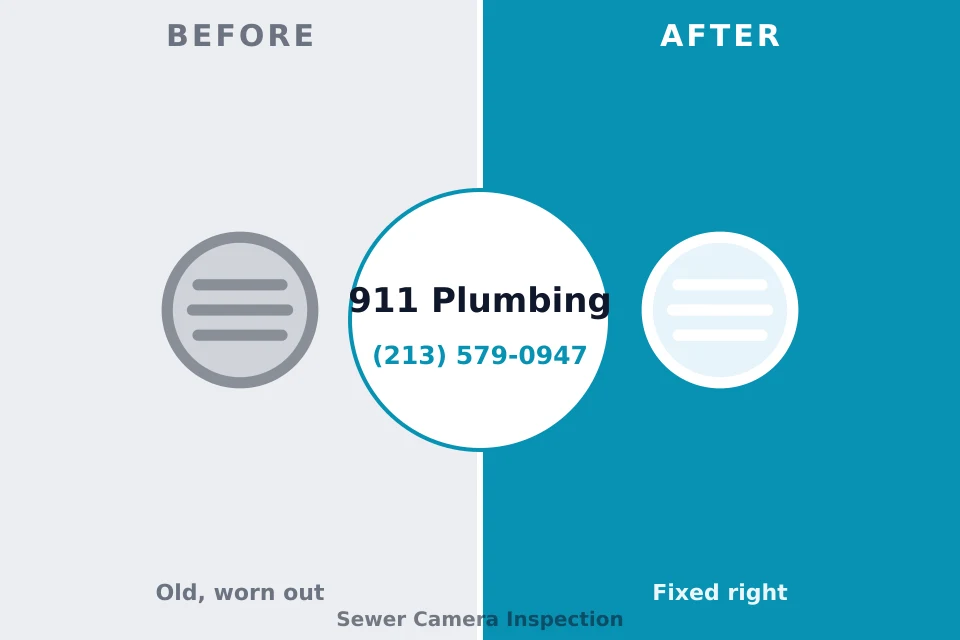Before and after: plumbing repair Cascade-Chipita Park, CO
